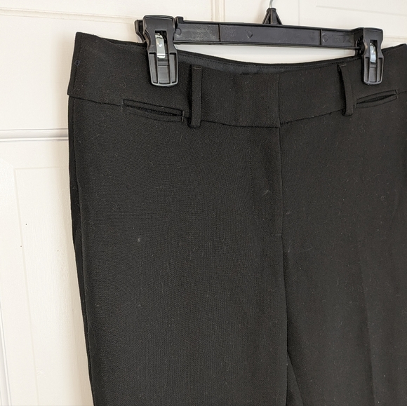 LOFT black Julie trouser thick dress work office straight leg mid rise pants - Picture 5 of 6